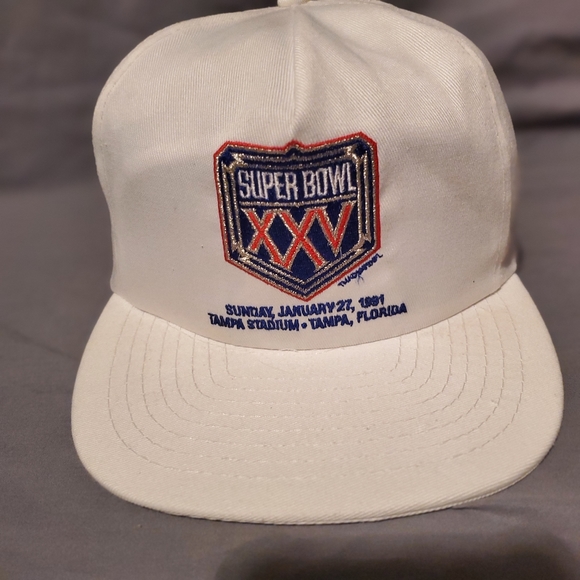 VNTG 1991 Superbowl XXV NFL Licenced Baseball cap snapback patch hat - Picture 1 of 6